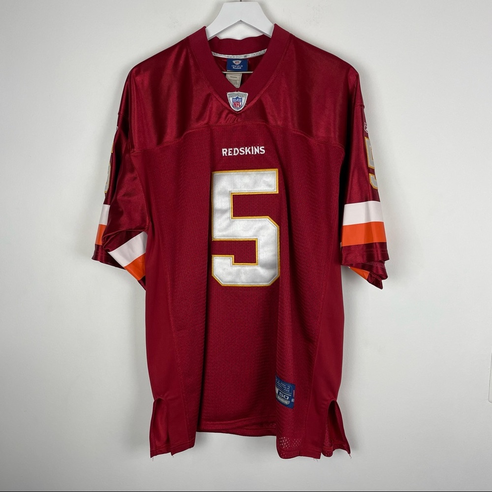 Washington Redskins Reebok #5 Donovan McNabb Authentic Burgundy Size 50 Jersey